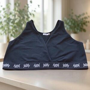 Yitty Major Label Smoothing Cross-Front Bralette Black — 6X